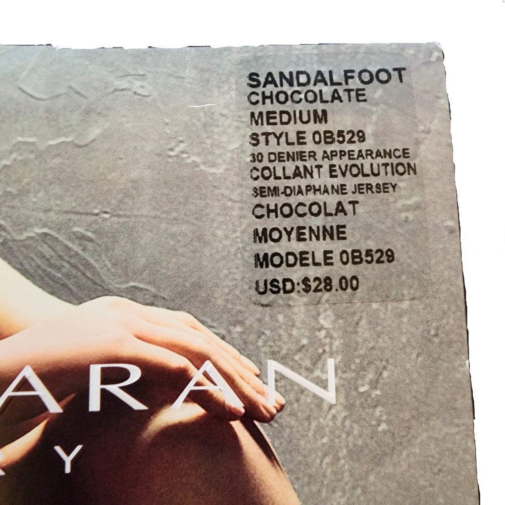 Donna Karan Women's Hosiery Evolution Sandalfoot Chocolate Medium 0B529 - Picture 5 of 5